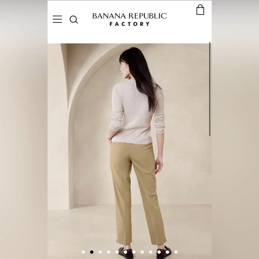 NWOT Banana Republic Hayden Tapered Pants Size 4P - Picture 4 of 10